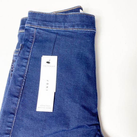 TOPSHOP Joni High Waist Indigo Skinny Jean… - Picture 2 of 5